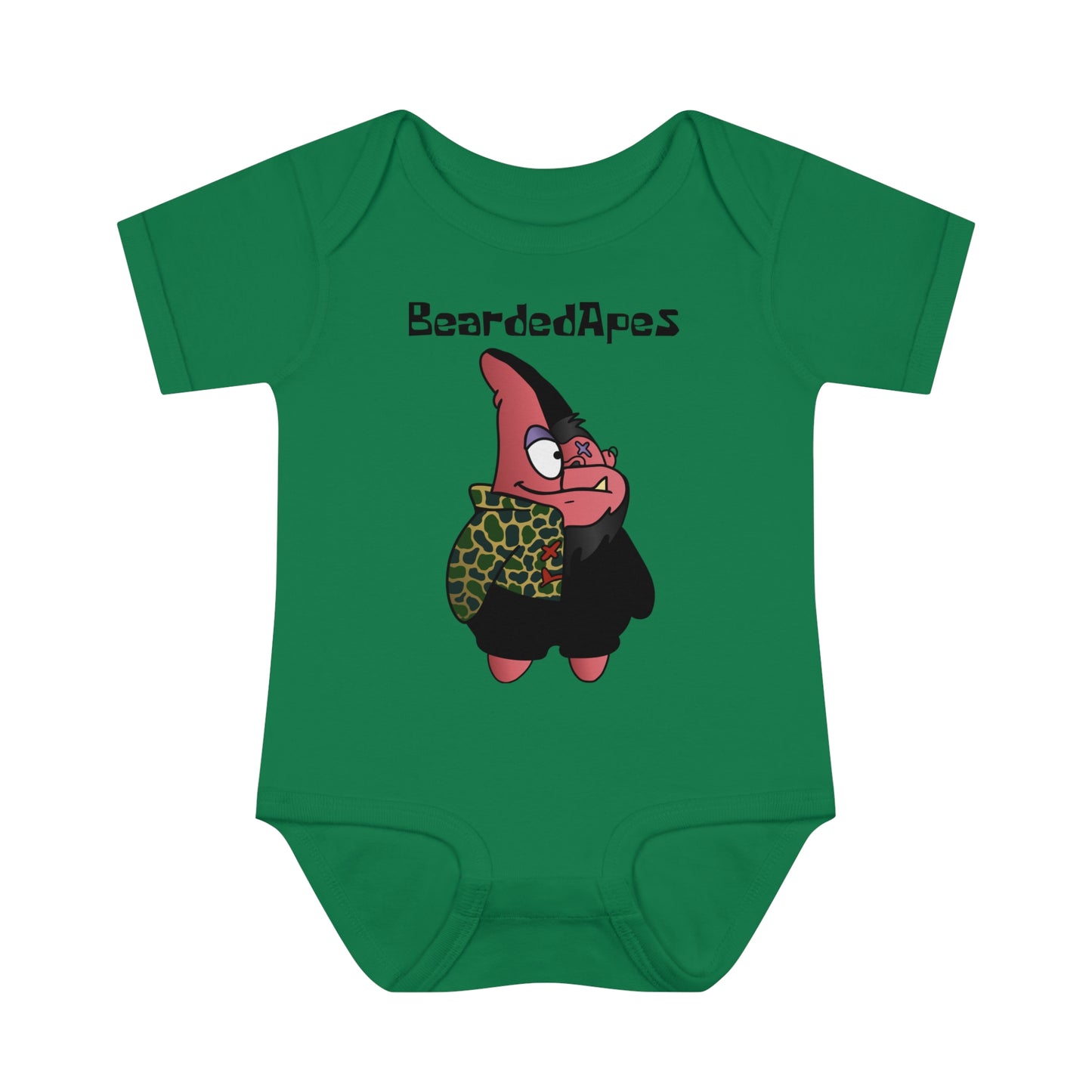BeardedApes Patrick Infant Baby Rib Bodysuit