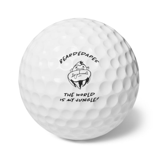 BeardedApes Golf Balls, 6pcs